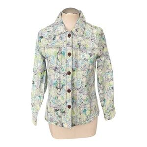 Keren Hart Floral Button-Down Jean Jacket – Size S